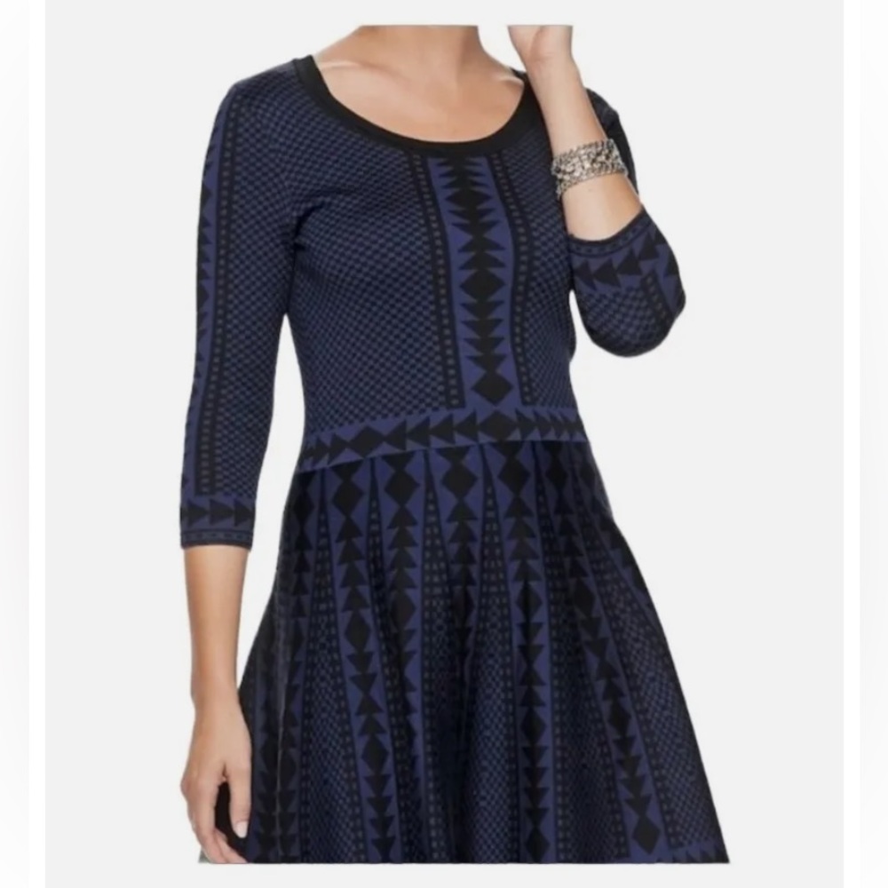 Nina Leonard Fit and Flare Dress